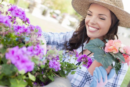 Lush lawn maintenance by Cleaners SE22 gardener