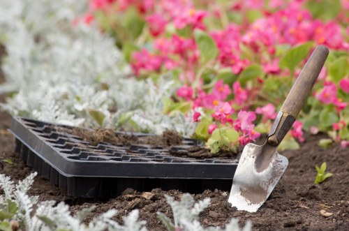 Experienced local gardener maintaining a lush garden